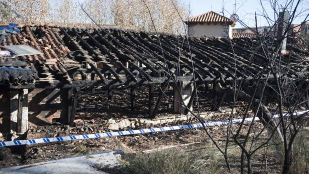 El antiguo restaurante Guipúzcoa, totalmente carbonizado