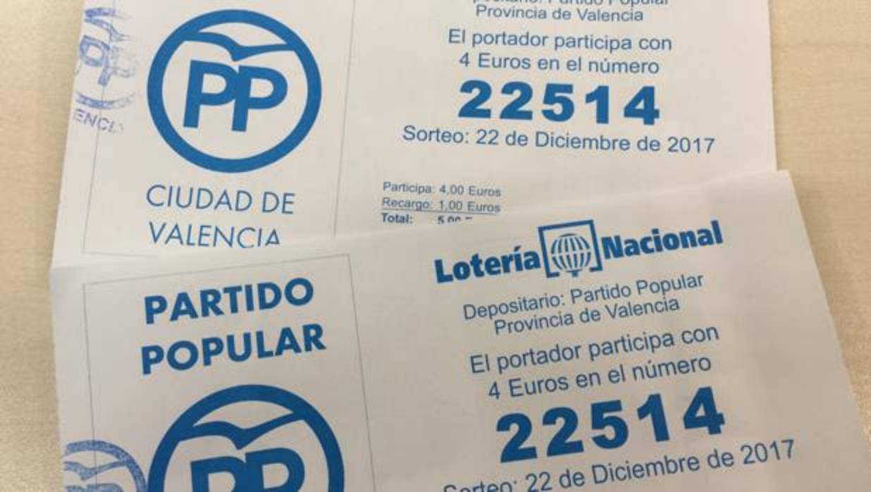 Imagen de las participaciones del PP de Valencia