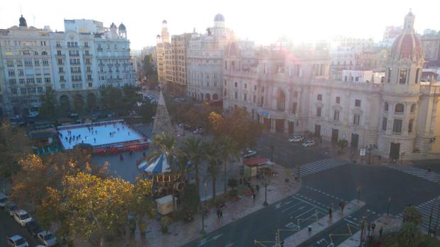 La Plaza del Ayuntamiento de Valencia será exclusivamente peatonal en Navidad