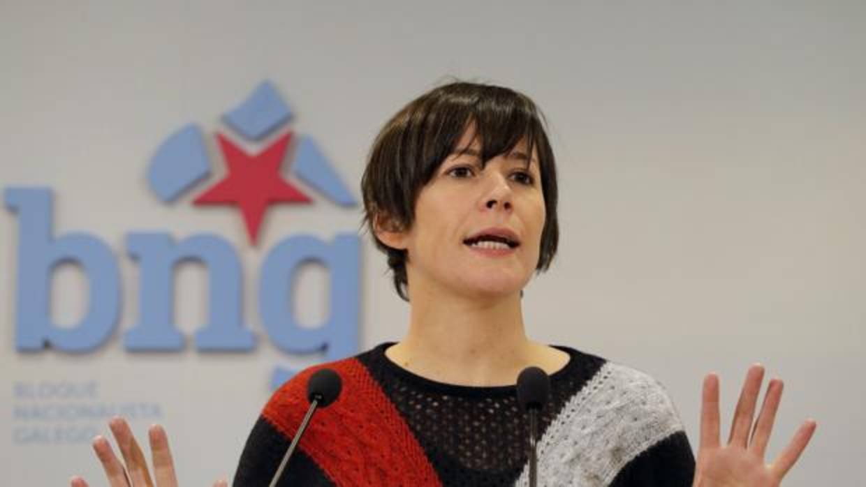 La líder del BNG, Ana Pontón, en rueda de prensa