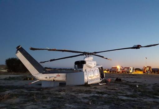 Herido grave el piloto de un ultraligero al chocar contra uno de los helicópteros que volvía del incendio de Culla