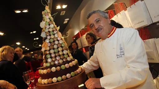 El chef Paco Torreblanca, en la inauguración de su tienda en Valencia