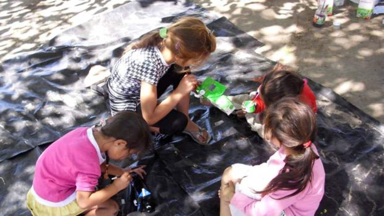 Grupo de niñas que participan en el proyecto social del Ayuntamiento de Zamora