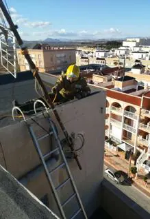 Rescate en la terraza de Torrevieja
