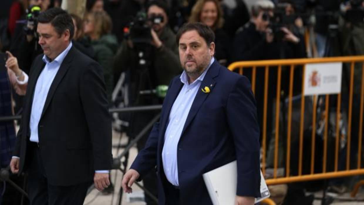 El exvicepresidente de la Generalitat, Oriol Junqueras, el pasado noviembre en la Audiencia Nacional