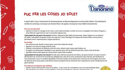 Imagen de una de las páginas de la guía con el patrocinio de Danionino