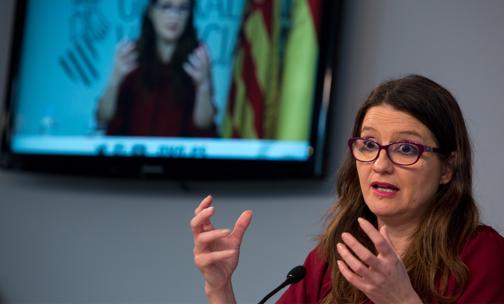 Imagen de la vicepresidenta de la Generalitat, Mónica Oltra
