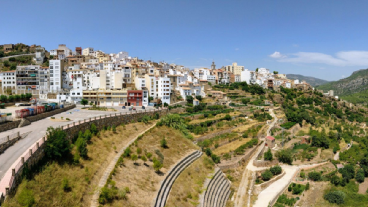 Vista panorámica de Lucena del Cid (Catelllón)