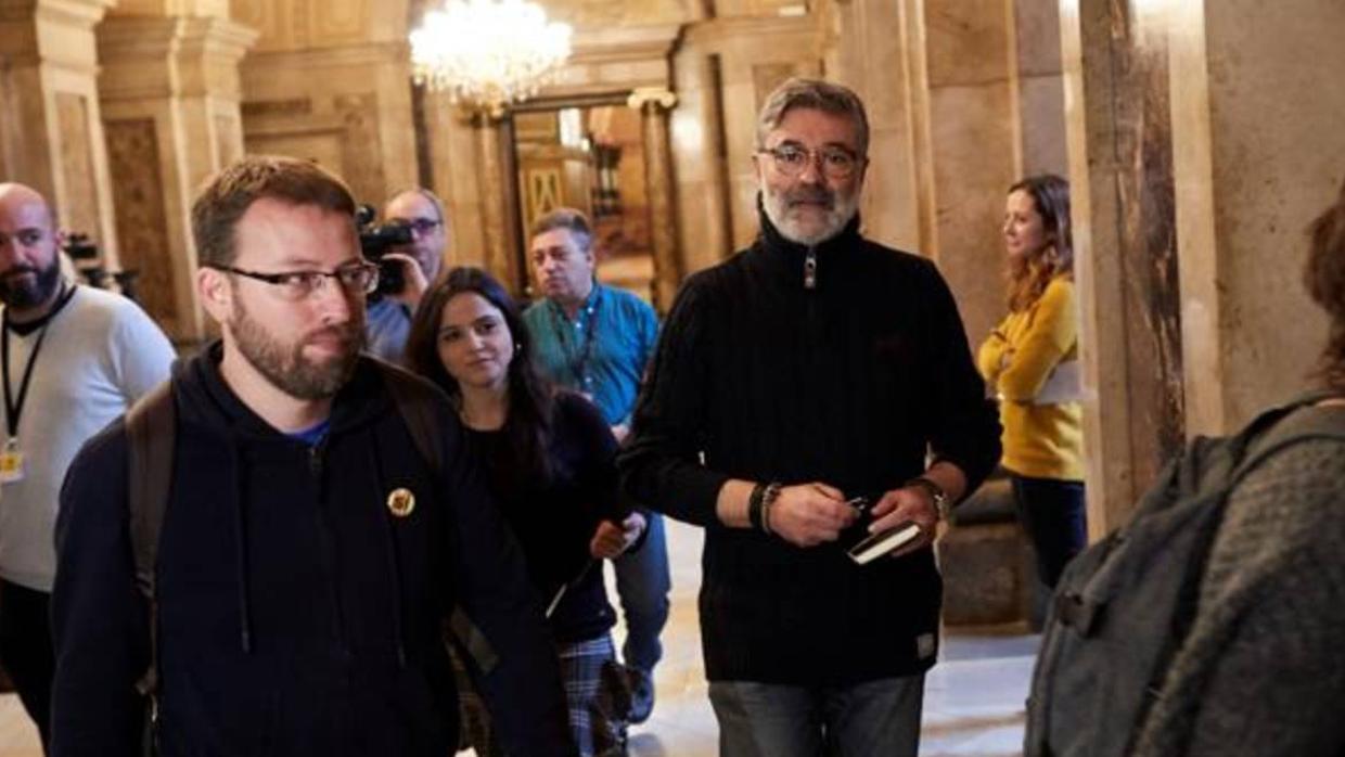 Las formaciones independentistas se han reunido esta tarde en el Parlament