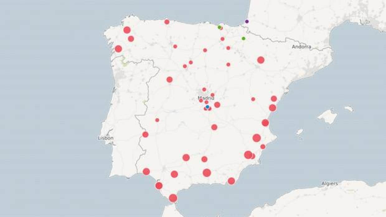 Gráfico: Así están repartidos los presos de ETA en España