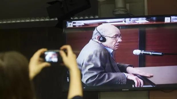 El expresidente del Palau de Música, Fèlix Millet, durante el juicio