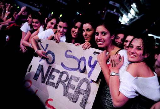 Fans de Maldita Nerea en un concierto en el Palacio de los Depores de Madrid