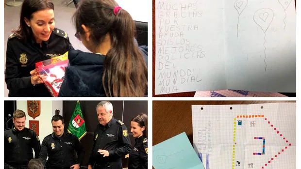 La emotiva carta a la Policía de una niña de ocho años a la que casi rapta un pedófilo: «Sois los mejores»