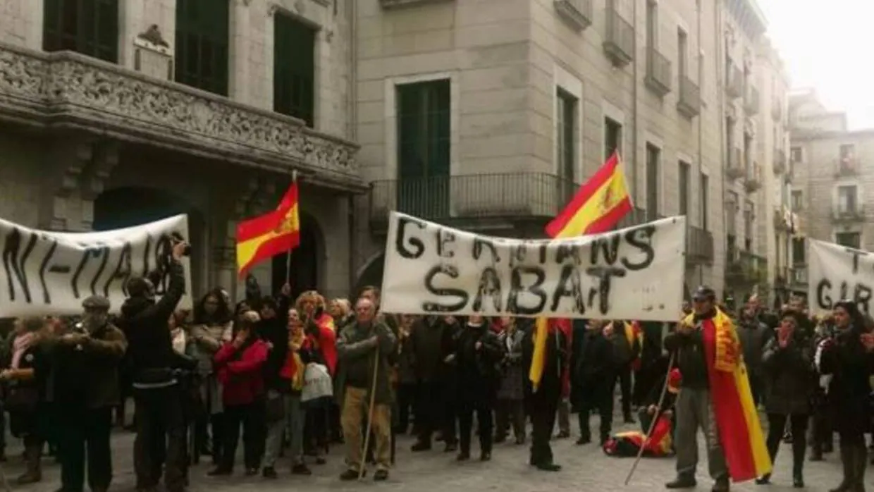 Imagen de la manifestación en Gerona