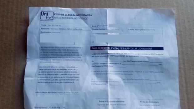 El juez del 1-O investiga a Unipost por enviar la correspondencia del referéndum