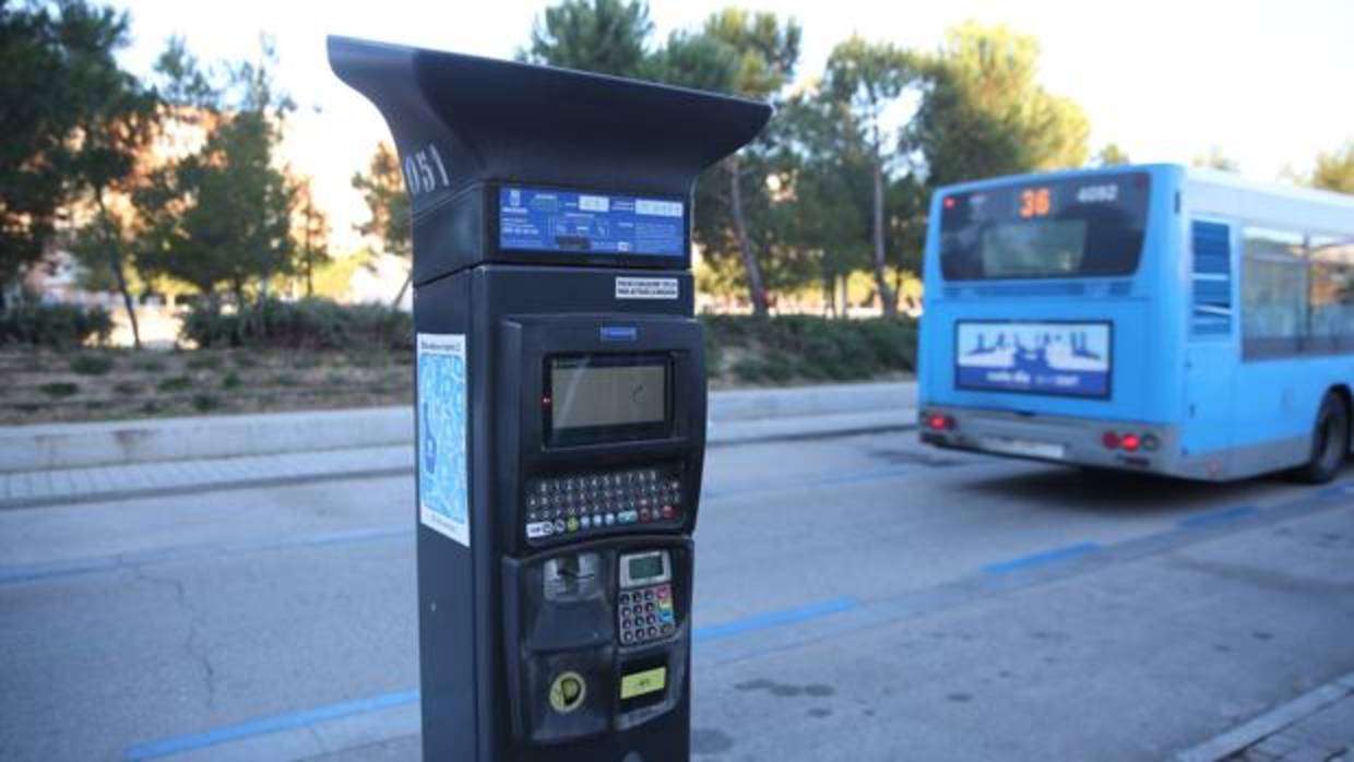 Uno de los parquímetros de Madrid