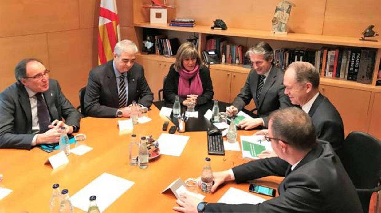 Marín y De la Serna, esta mañana en el Ayuntamiento de L'Hospitalet