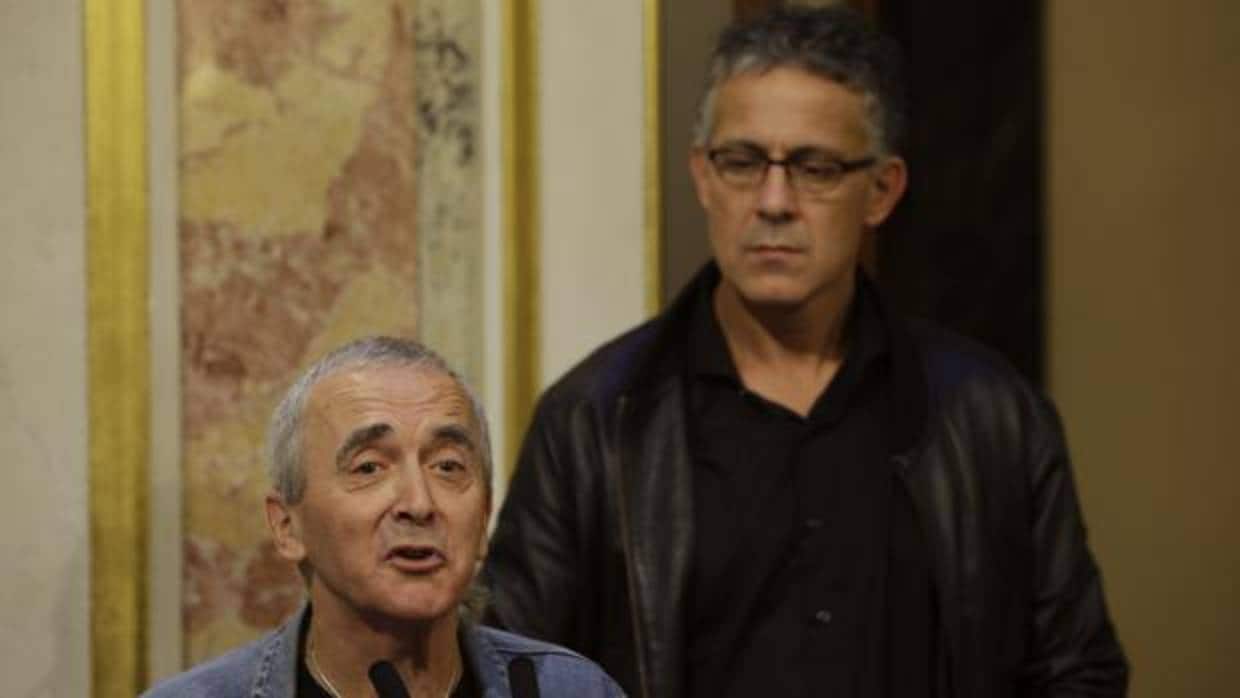 Sabino Cuadra y Mikel Errekondo en octubre de 2015