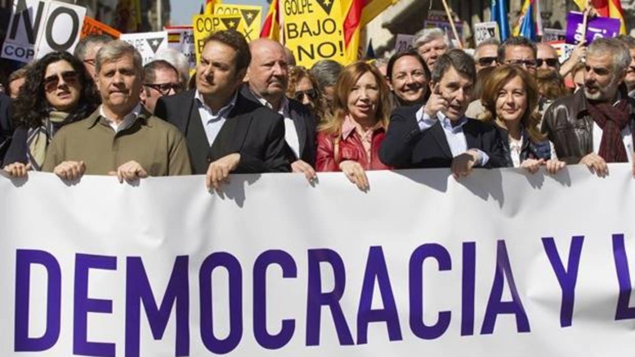 Imagen de una manifestación de Societat Civil Catalana