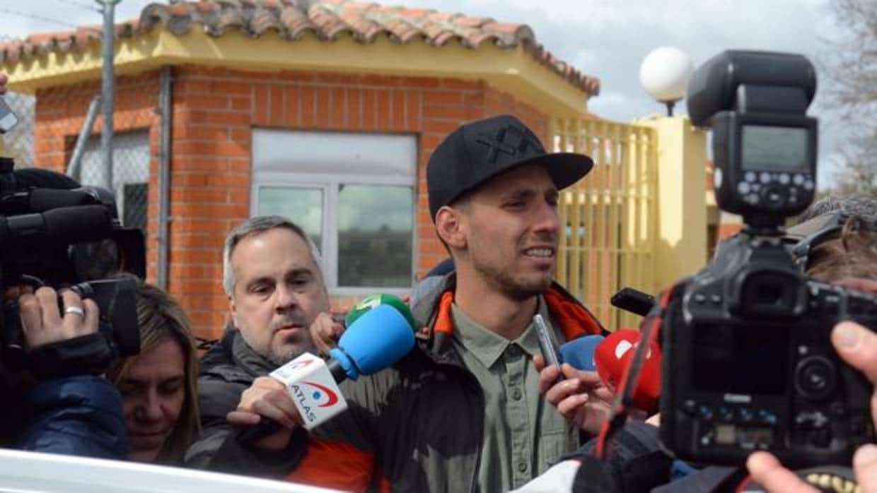 Víctor Rodríguez «Viti» a su salida de prisión