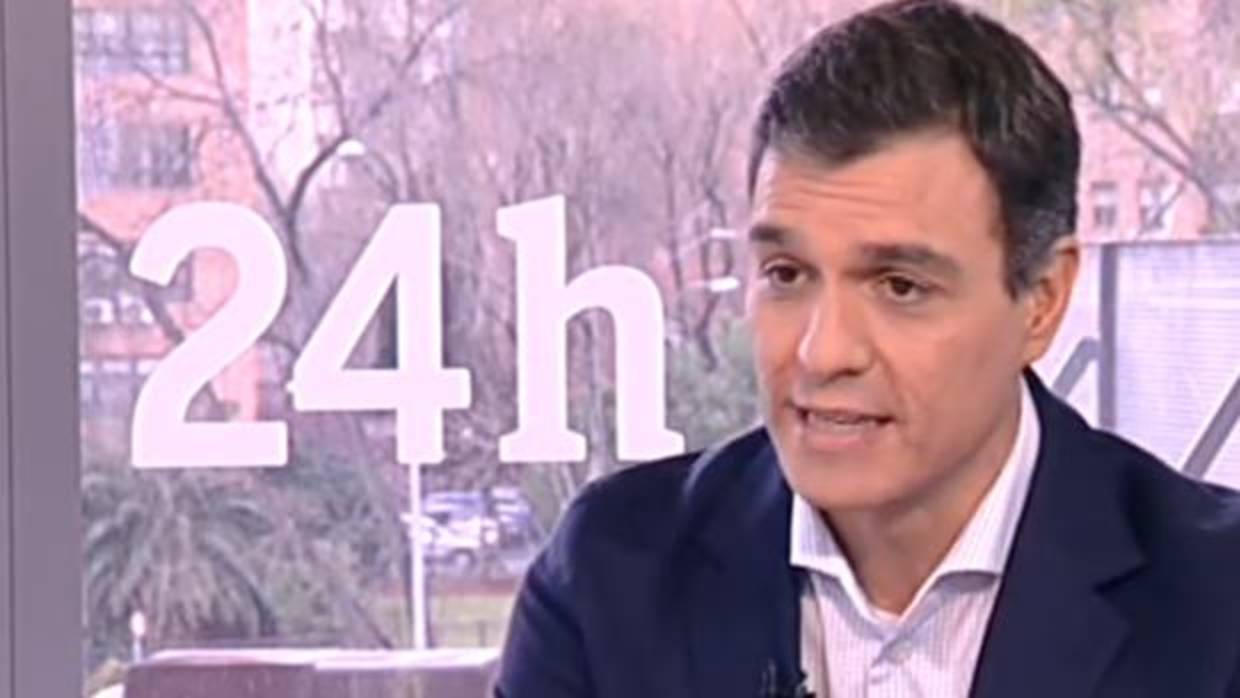 Pedro Sáncehz, durante un momento de la entrevista