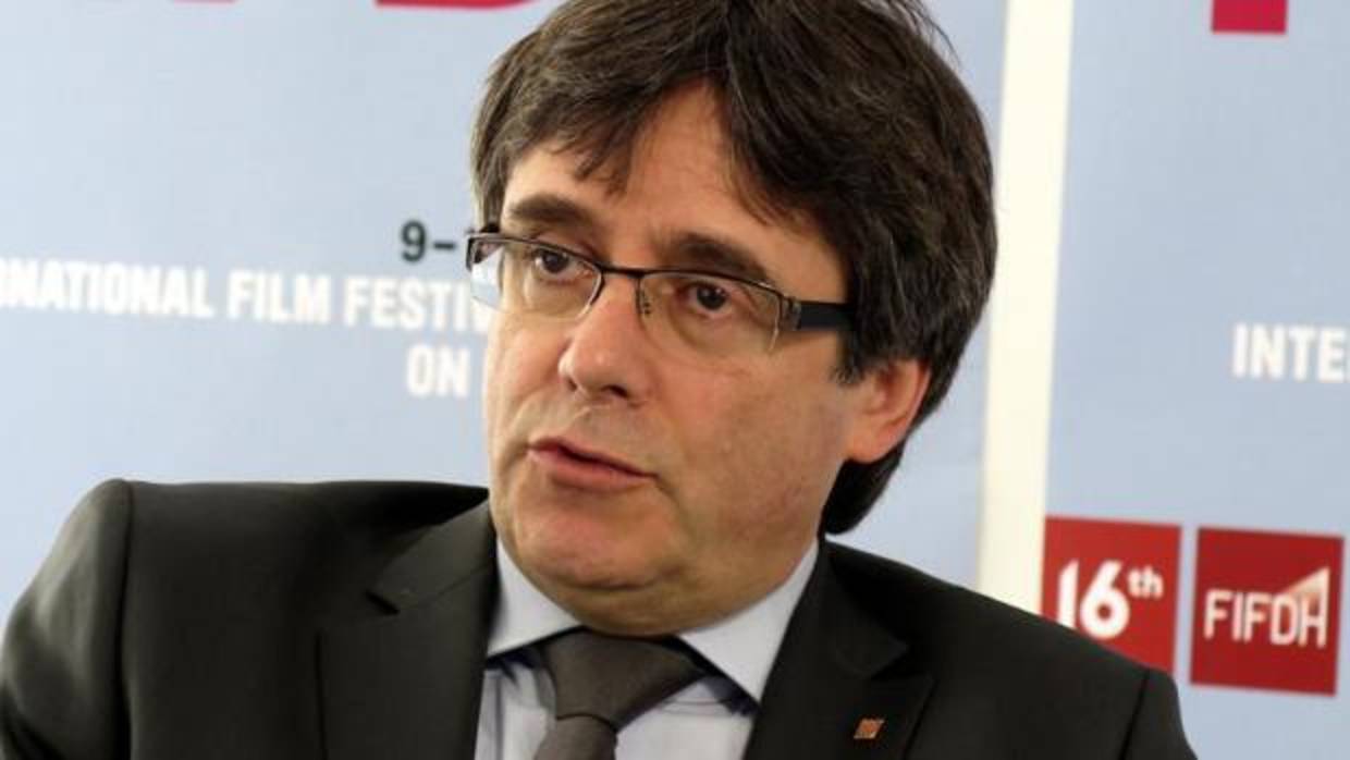 Carles Puigdemont este domingo en Ginebra