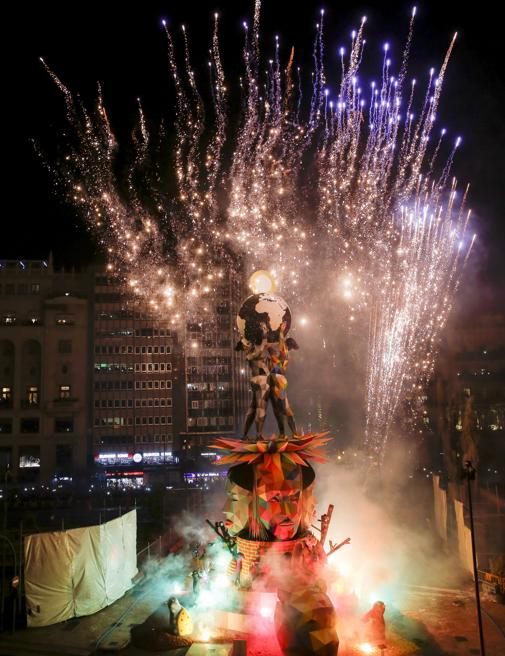 Imagen de la Cremà de la Falla Municipal