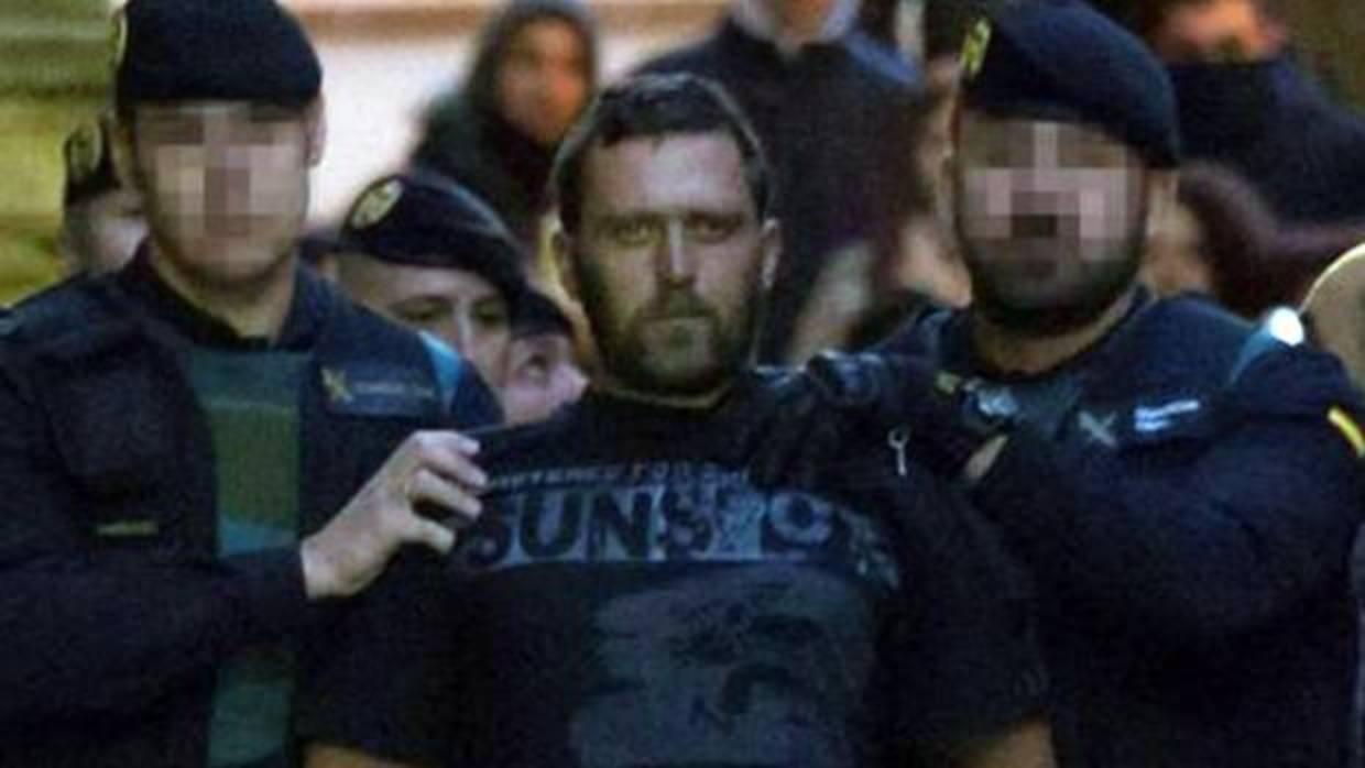 El criminal serbio, cuando fue detenido tras el triple asesinato de Albalate del Arzobispo (Teruel)