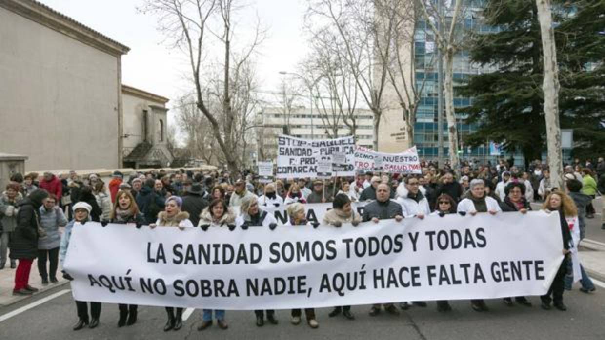 Manifestación en Salamanca para demandar más medios para Sanidad