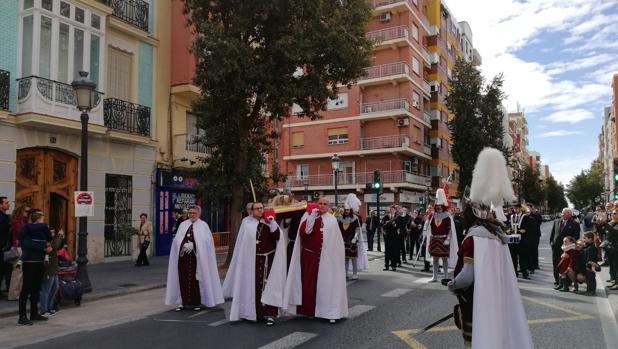 Itinerario de las procesiones del Miércoles Santo de la Semana Santa Marinera de Valencia