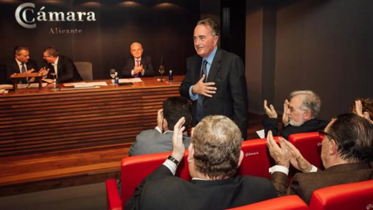 Riera, en el momento de su elección como presidente de la Cámara de Comercio de Alicante