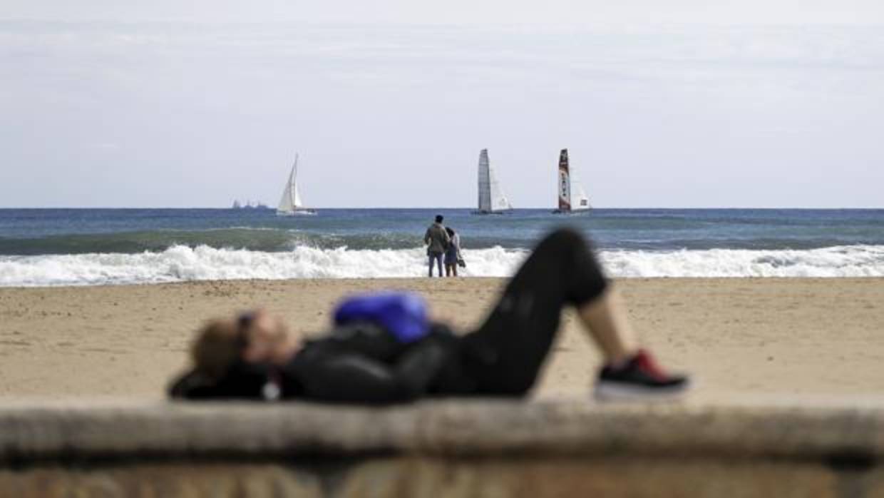 Imagen tomada en la playa de Las Arenas de Valencia