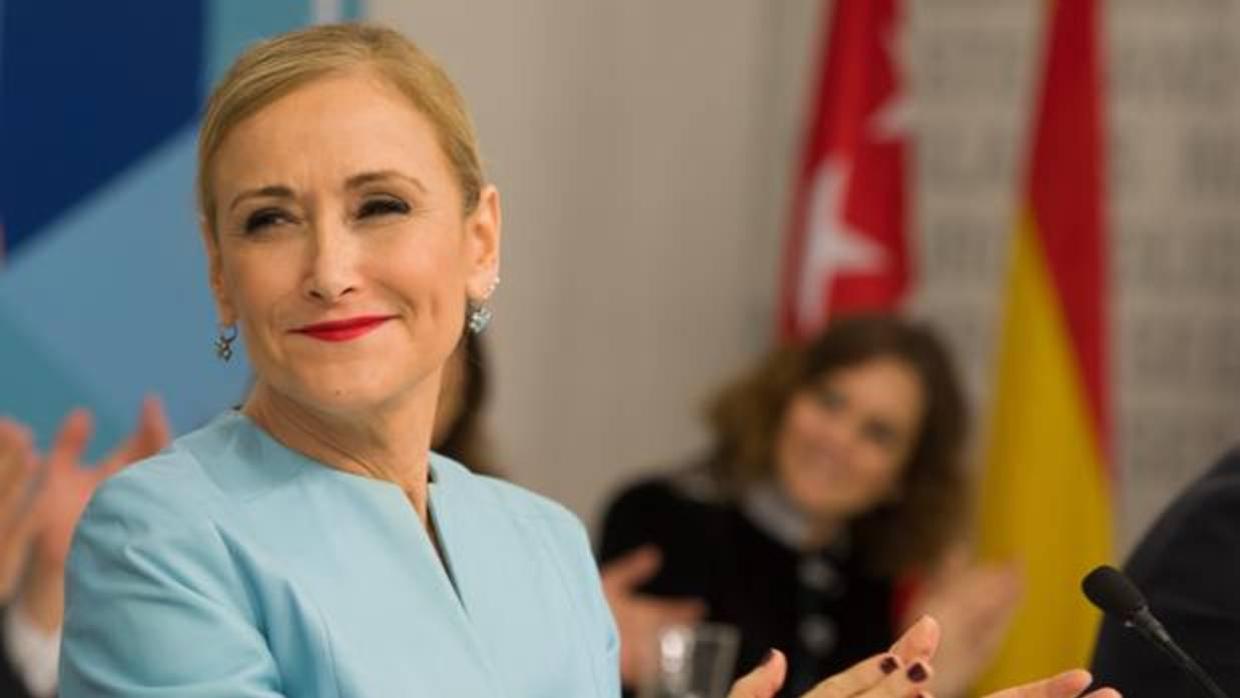 Cristina Cifuentes, presidenta autonómica y del PP de Madrid, en el comité ejecutivio regional de su partido