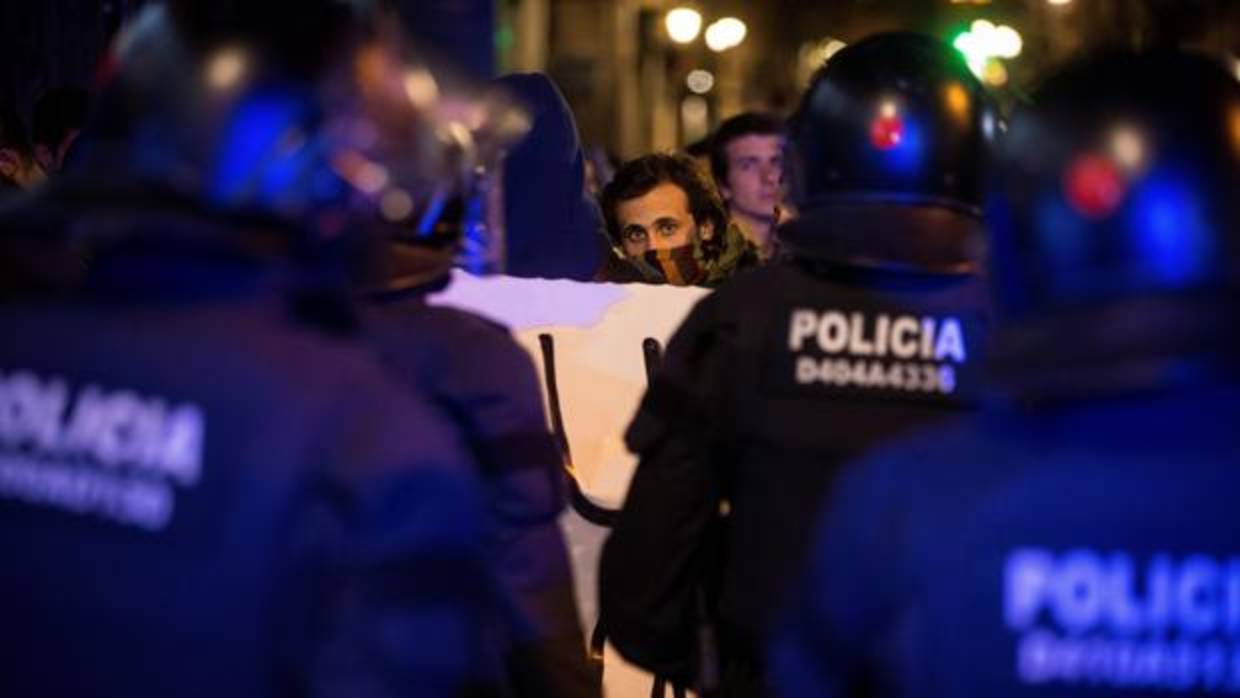 Imagen de una manifestación de los CDR en Barcelona