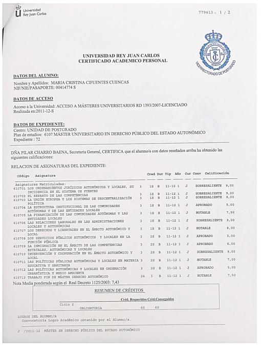 Los cinco documentos con los que Cristina Cifuentes intenta defender su inocencia