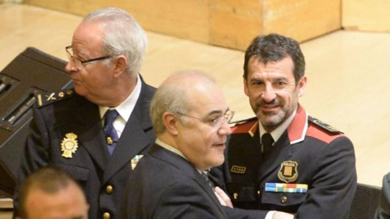 El juez del Tribunal Supremo Pablo Llarena, hoy en el Auditori con la cúpula policial en Cataluña