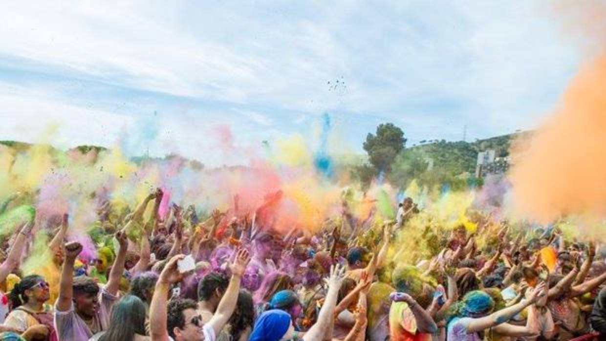 Imagen del festival hindú «Holi»