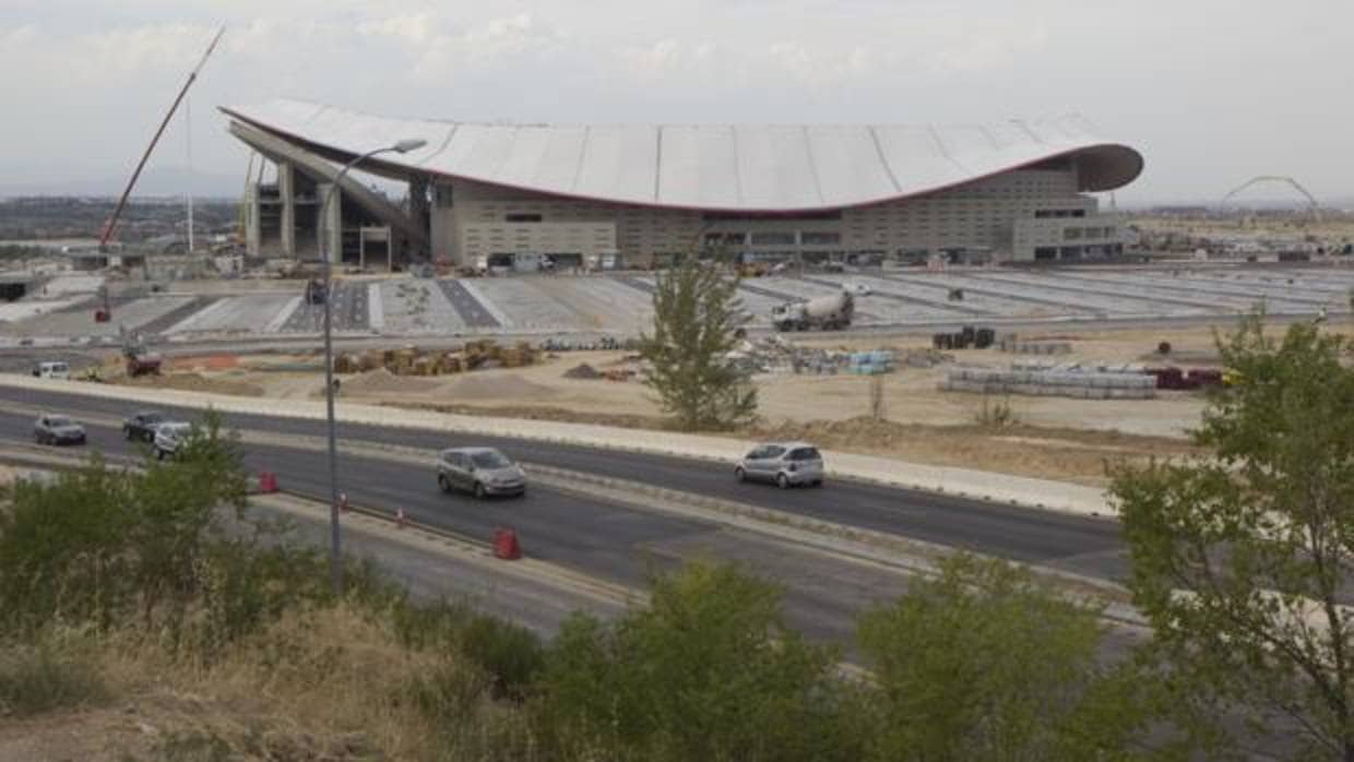 El aparcamiento del estadio Wanda metropolitano