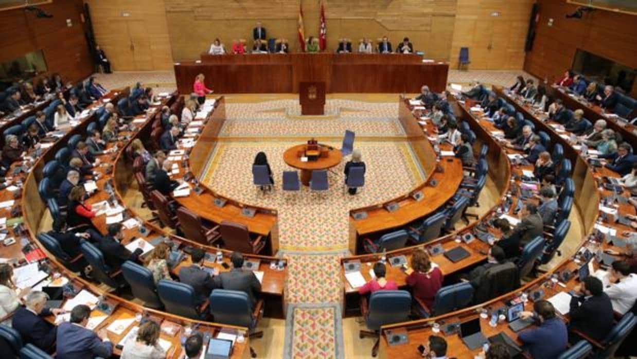 El hemiciclo de la Asamblea de Madrid