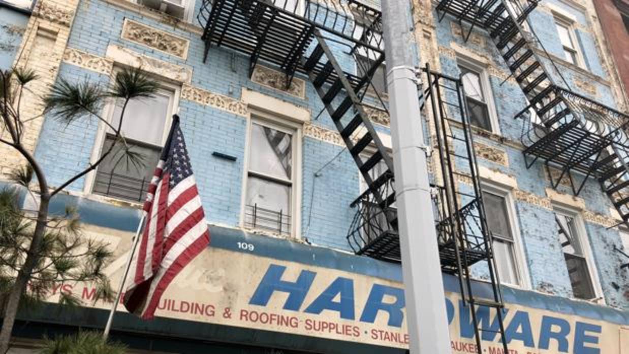 Fachada de un edificio en el barrio de Brooklyn, en Nueva York