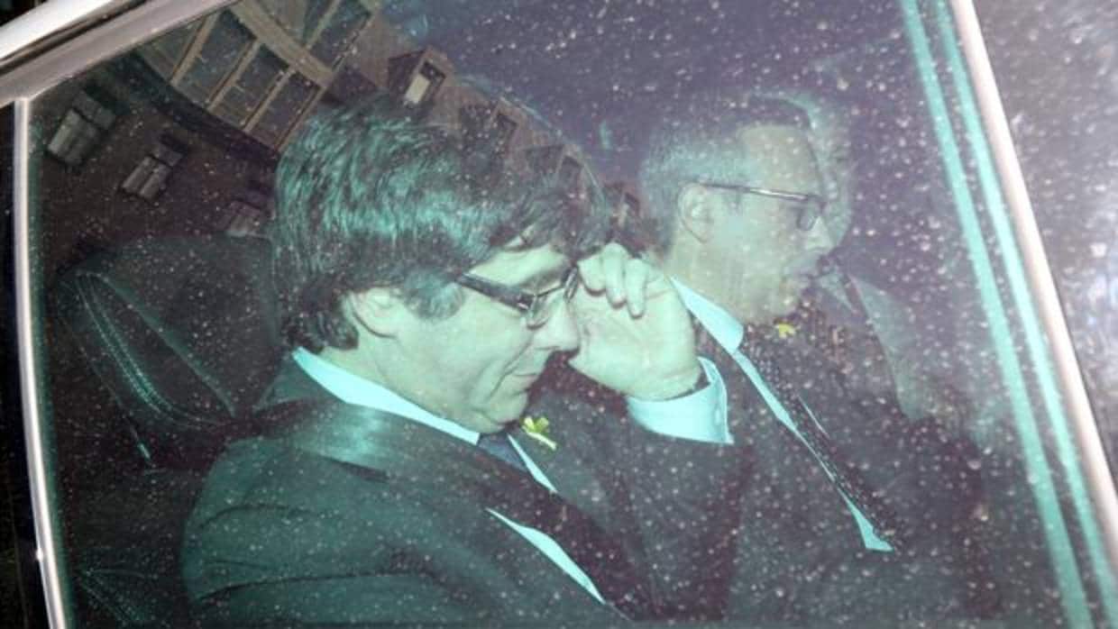 Carles Puigdemont, en Berlín el pasado domingo