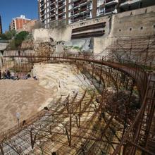 Un amasijo de hierros para reformar el Teatro Romano de Tarragona