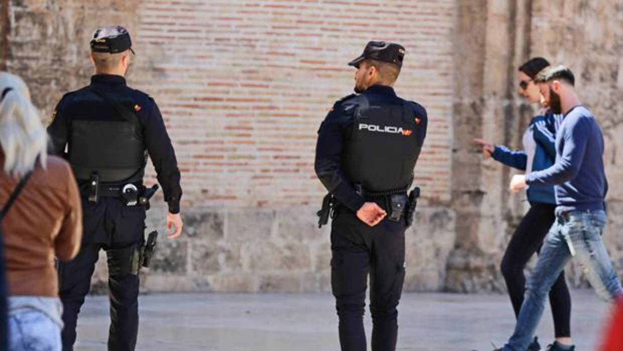 Imagen de archivo de la Policía Nacional en Valencia