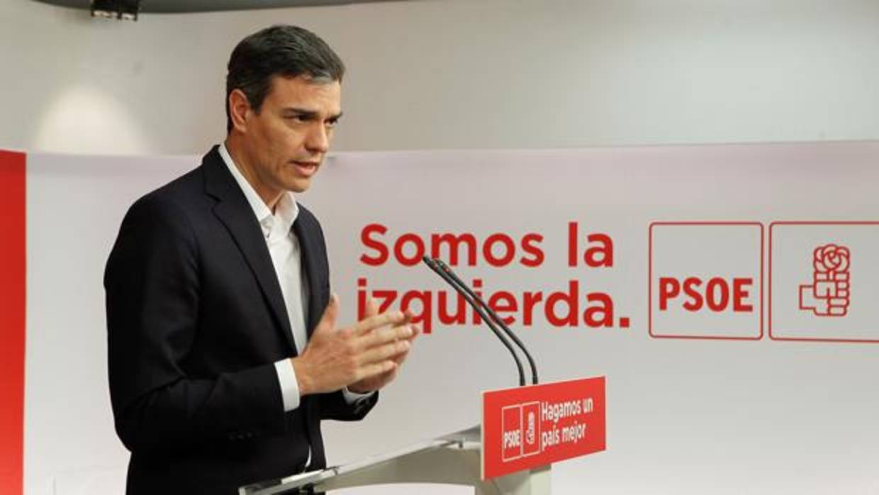 Pedrio Sánchez, secretario general del PSOE