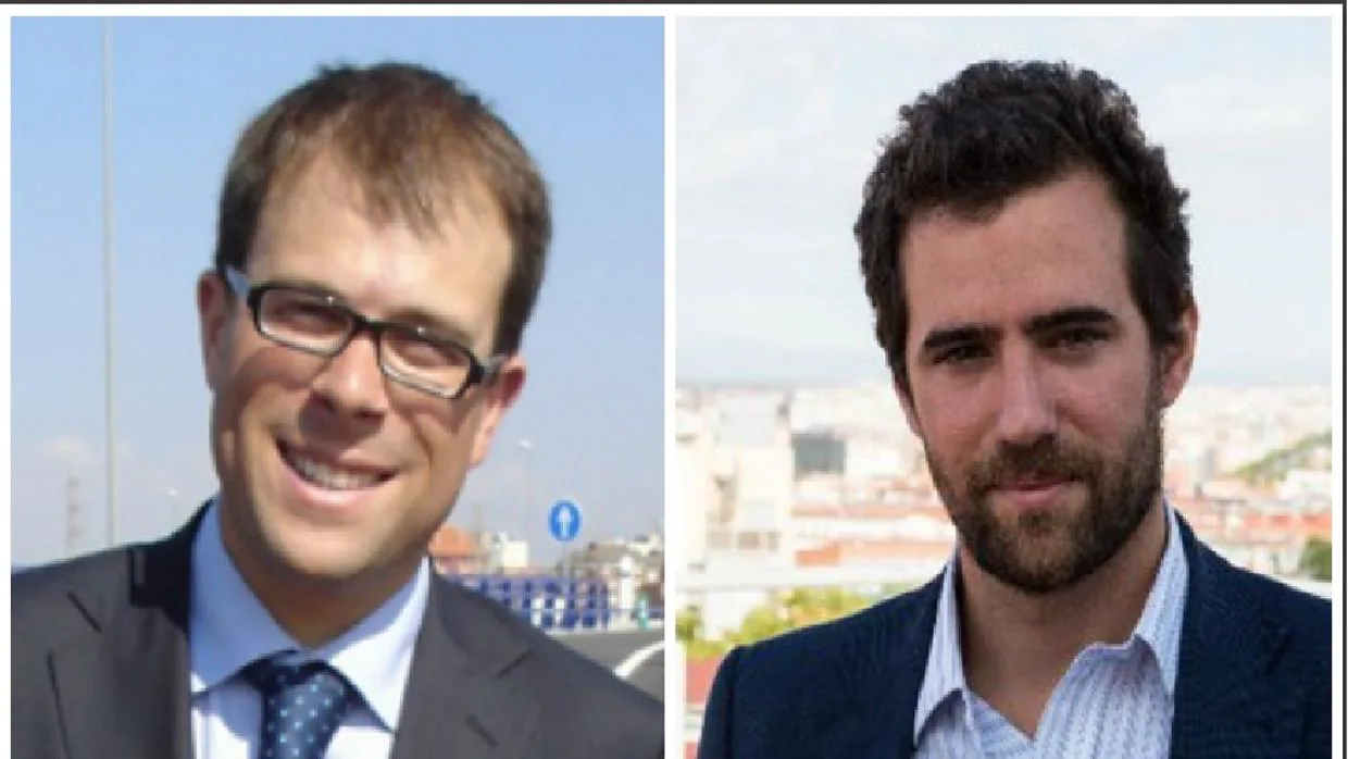 A la izquierda, Daniel Viondi (PSOE), a la derecha, Alberto Oliver (Podemos)