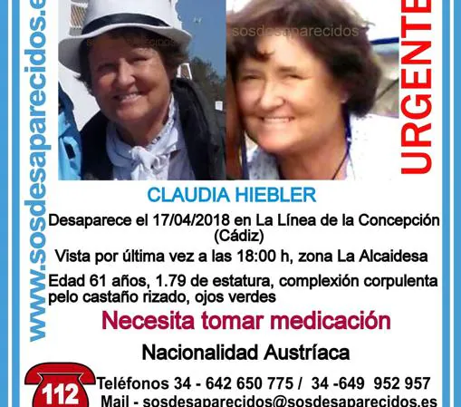Buscan en Cádiz a una mujer austríaca residente en Benidorm desaparecida desde el 17 de abril