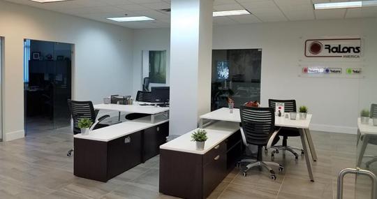 Interior de las oficinas del operador canario de seguridad en Miami