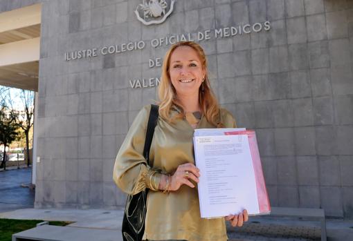 María Teresa Lázaro, antes de presentar su candidatura