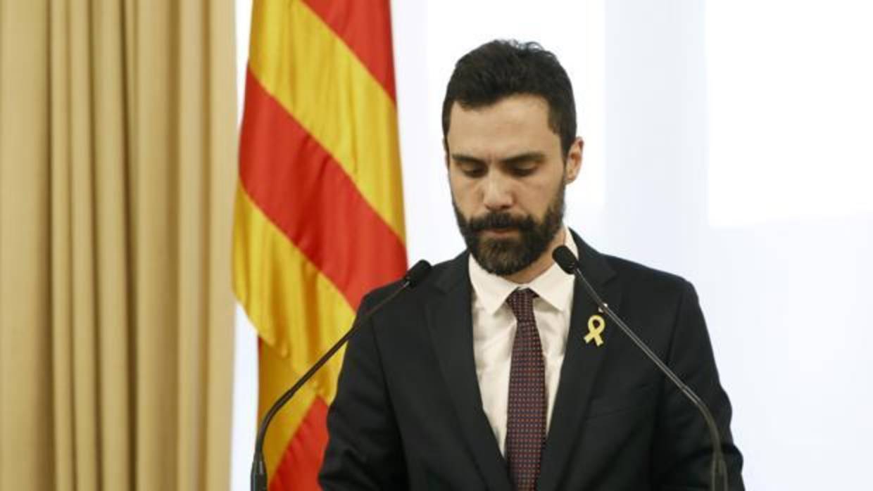 El presidente del Parlament, Roger Torrent