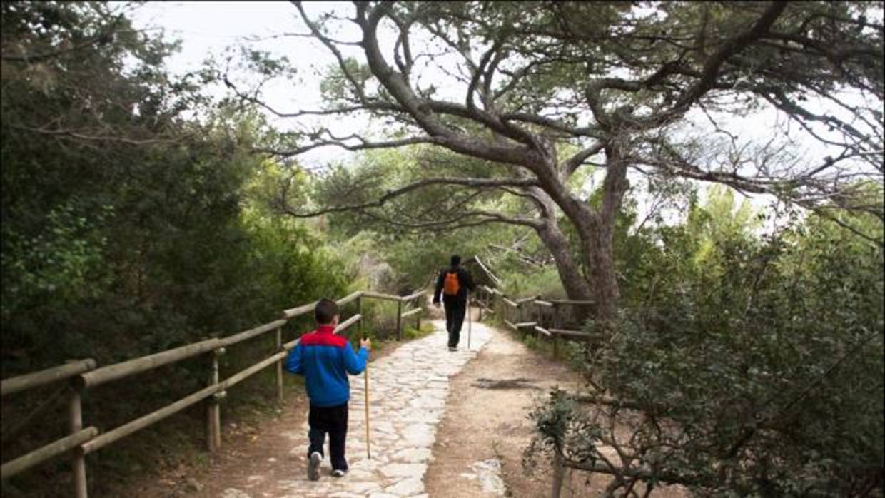 Parte del sendero en el peñón de Ifach